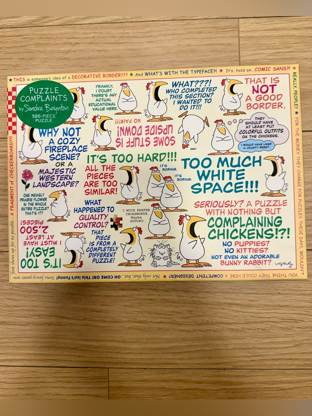 LIKE NEW! “Puzzle Complaints” 500 pieces